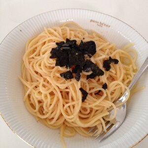 シンプル材料で美味しい☆明太子とシソのスパゲッティ